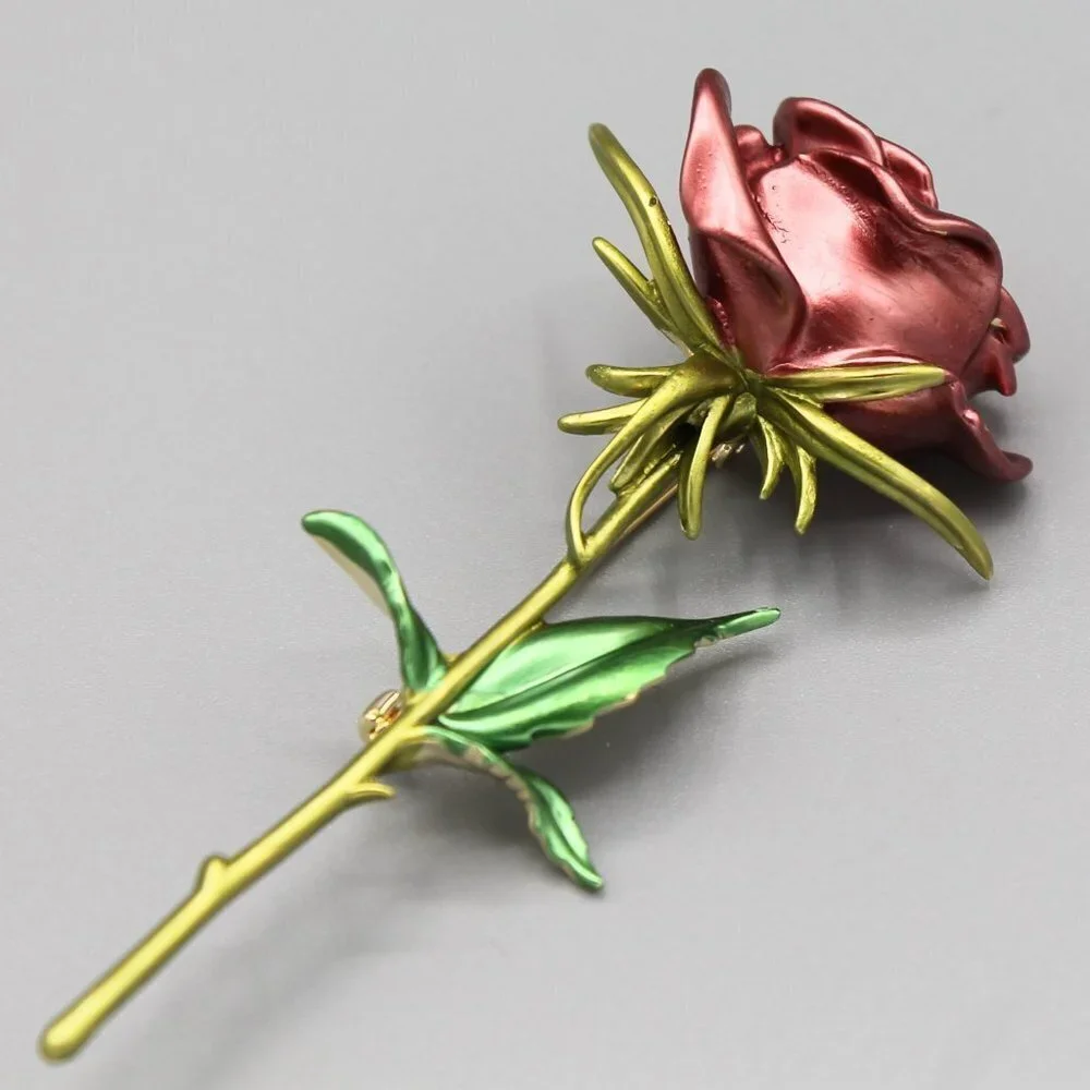 Jewelry pin brooch rose flower floral love beautiful fashion large new
